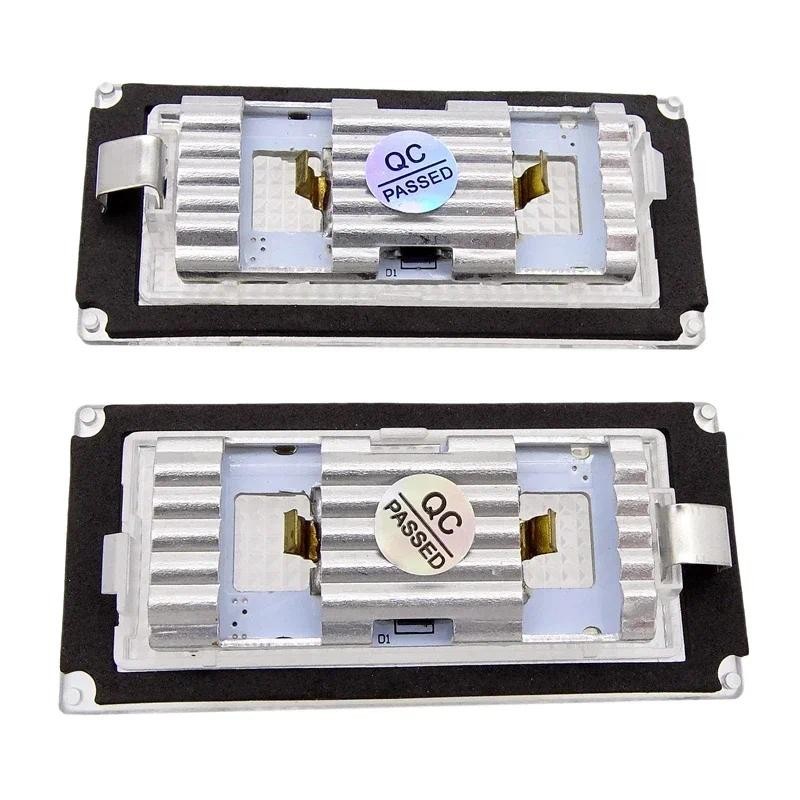1 Par Para BMW Série 7 E65 E66 Após Facelift Apenas Branco SMD LED Número Da Placa De Licença Lâmpada Livre De Erros Luz