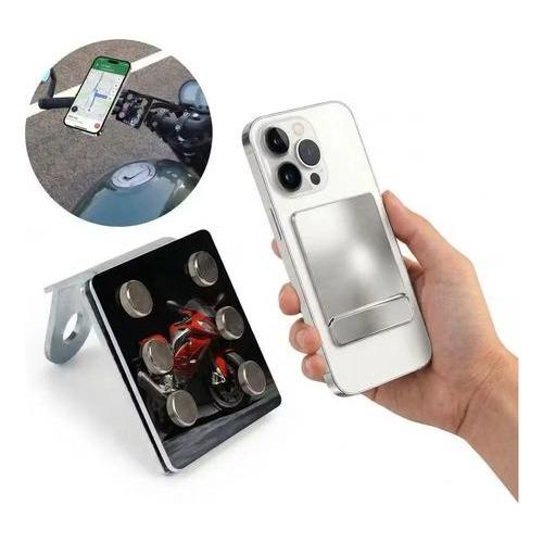 Suporte De Celular Para Moto Magnético Imã Forte Universal Seguro