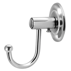Gancho Cabideiro Porta Toalha Metal Cromado Banheiro Parede