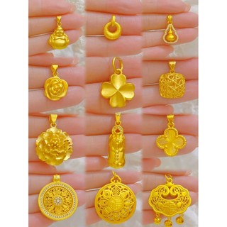 Areia ouro pingente feminino luz luxo High-End simulação dourado trevo de quatro folhas amor pingente ábaco fortuna Char