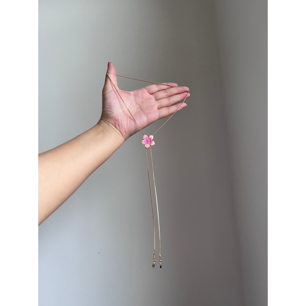 Unbeaten/flor de cerejeira colar nicho Design All-Match luz luxo simples High-End clavícula corrente acessórios B42057