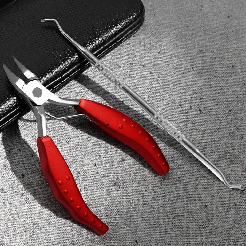 Tesoura de unhas afiada dedicada para ranhura de unhas, cortador de unhas, espessamento de unhas encravadas, boca de águ