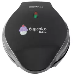 Cupcake Maker Elétrica Cupcake Maker 3 1200W 110V para 7 Unidades Preto Britânia