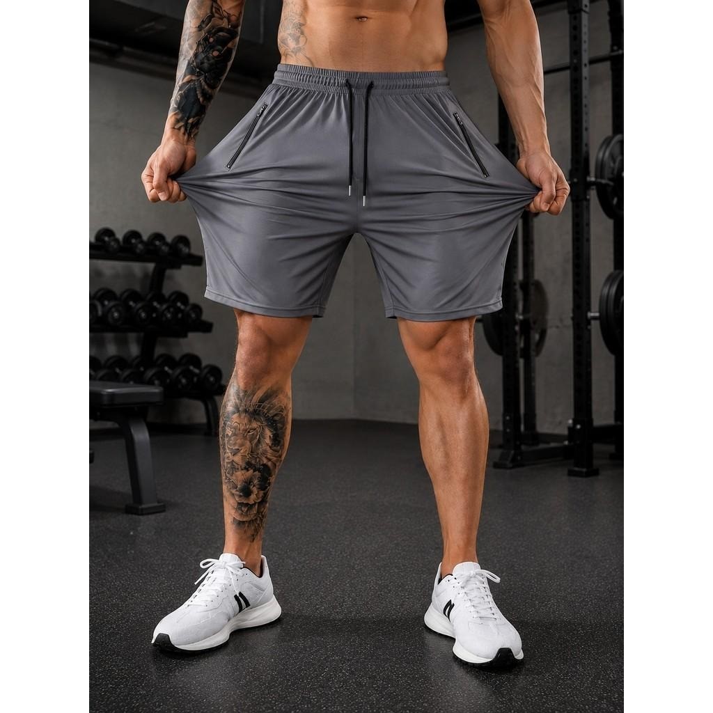 Bermuda Masculina Slim Fit Esportiva Fitness Com Elastano