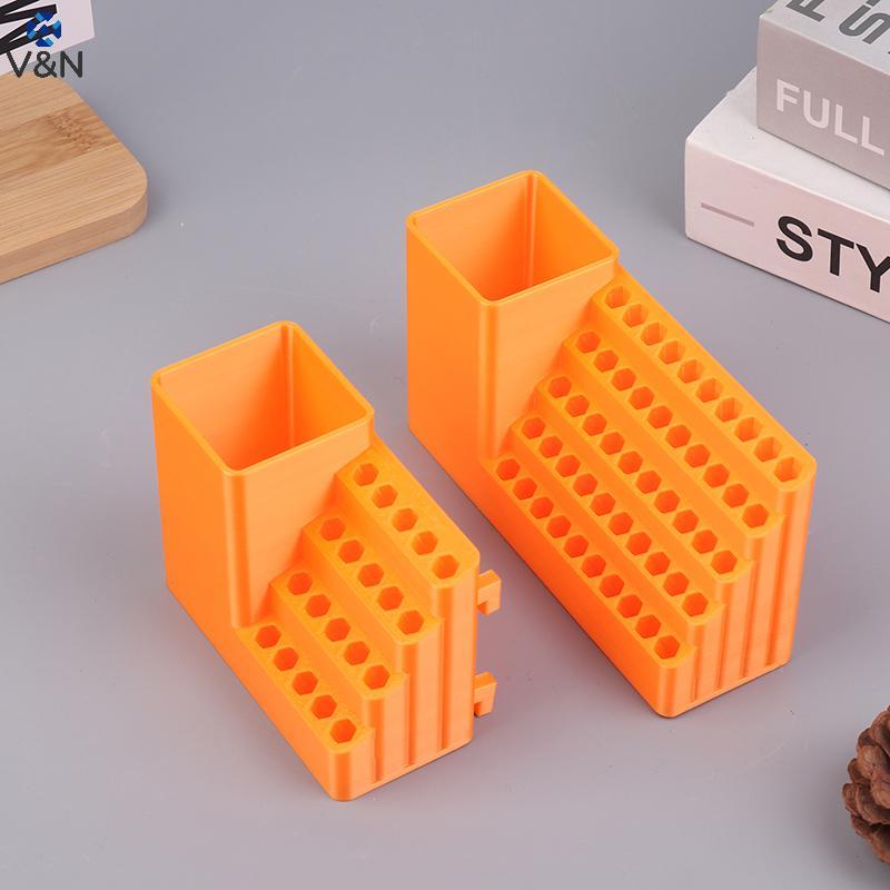 (V & N) 1Pc Suporte De Broca 20/50 Furos Organizador De Bits Chave De Fenda Caixa De Ferramentas De Armazenamento Placa 