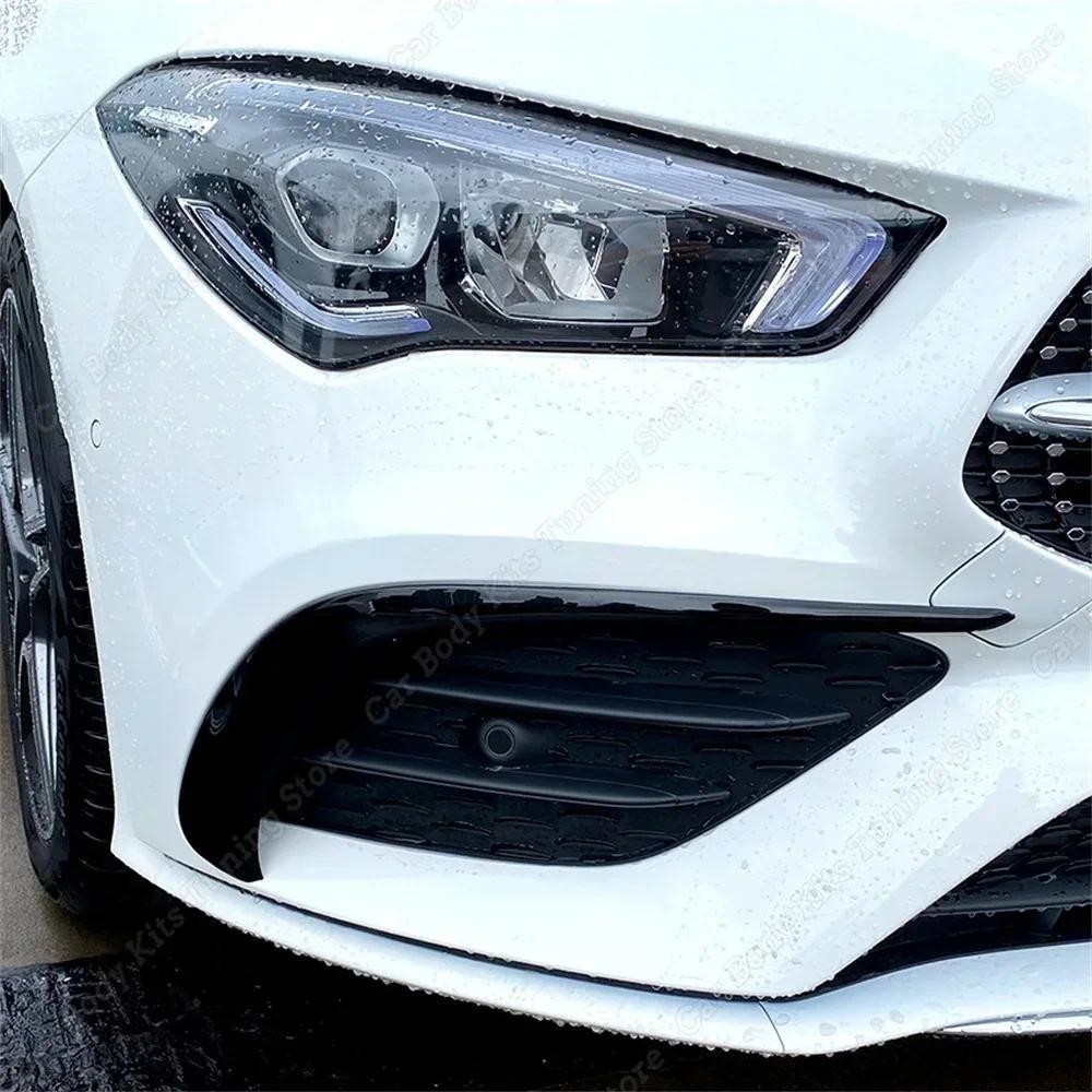 Para Mercedes Benz CLA C118 X118 Amortecedor Dianteiro Spoiler Divisor Ventilação De Ar Nevoeiro Lâmpada Grade Guarnição