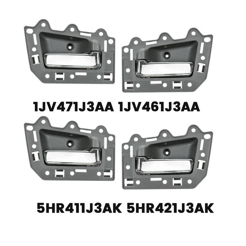 4 Pçs/Set Puxador De Maçaneta De Porta Interna Para Jeep Grand Cherokee 2005-2011 1JV471J3AA 1JV461J3AA 5HR411J3AK 5HR42