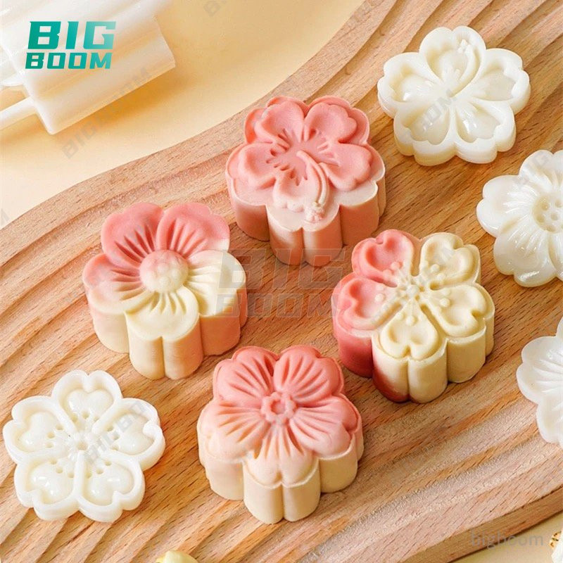 4 peças/conjunto de pudim de flor de 50g