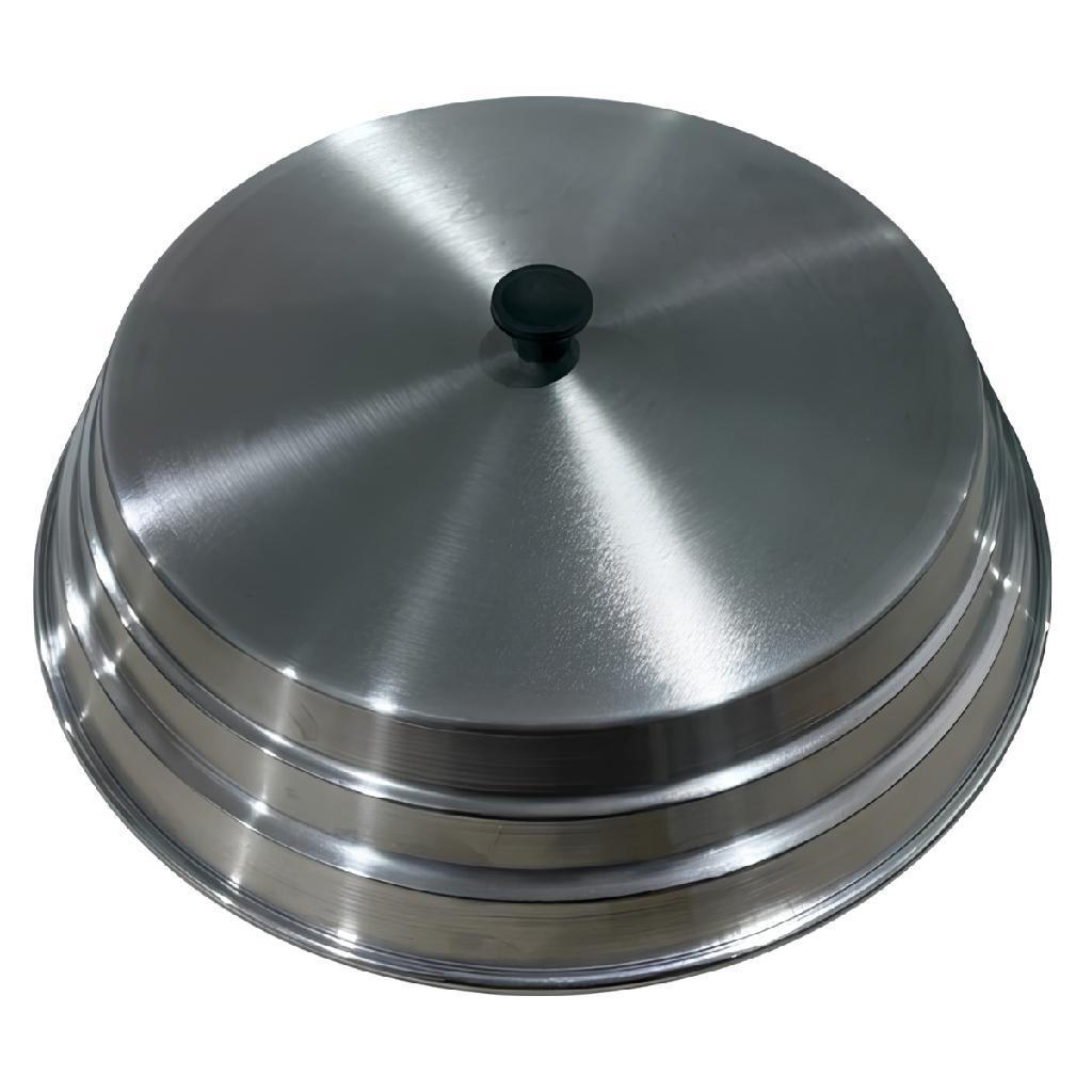 Tampa Abafador Grande Pizza Aluminio 40cm Para Churrasqueira