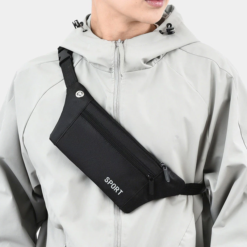 Bolsa Pochete Unissex Masculino/Feminino Esportiva Sem Volume Leve impermeável porta celular