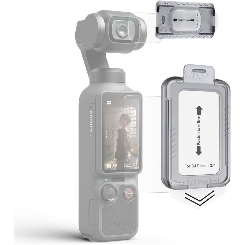 Protetor De Tela De Lente Moman Para DJI Osmo Pocket 4/3 + Conjunto LCD