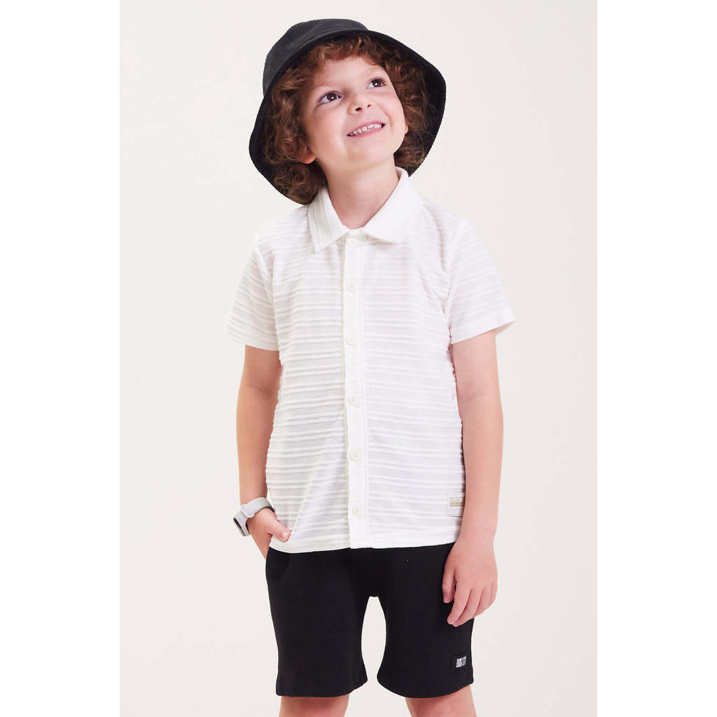 Bermuda Infantil Menino Com Bolsos Colorittá