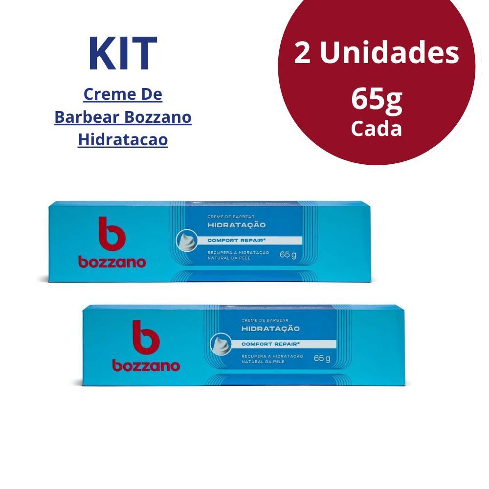 Creme De Barbear Bozzano Hidratacao 65g Kit 2 Unidades