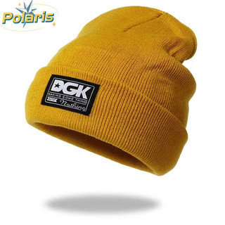 Gorro unissex de malha, gorro de esqui, gorro de outono e inverno, gorro de lã com logotipo L.