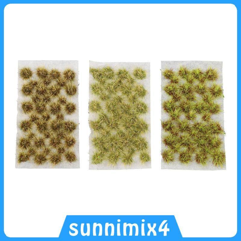 [Sunnimix4] Diorama Modelo De Grama Trem Cenário Tufos Estática 39 Peças Para Miniaturas De Mesa Artesanato De Jardim De