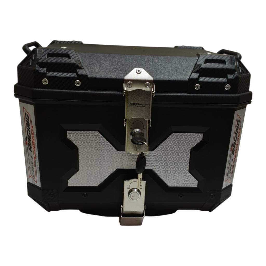 Bau Universal 45 Litros 2 Trancas Base Removivel Atrox Forrado Preto Kit Montagem — imagem 2 de 2