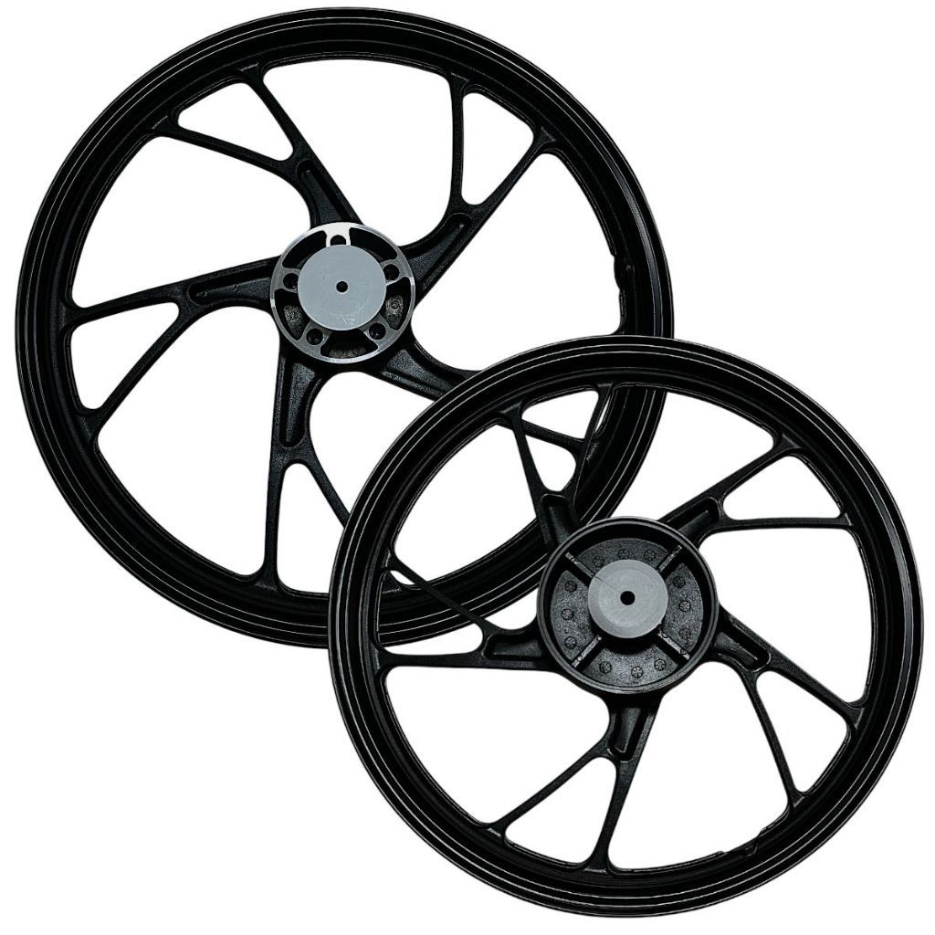 Par De Roda Rodão Liga Leve Pé De Galinha Honda Cg Titan 150 04/13 Freio A Disco — imagem 2 de 2
