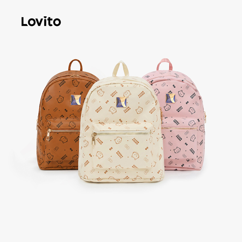 Lovito Mochila Casual Estilo Coreano Para Estudantes Mulheres LFA122026