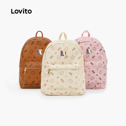 Lovito Mochila Casual Estilo Coreano Para Estudantes Mulheres LFA122026