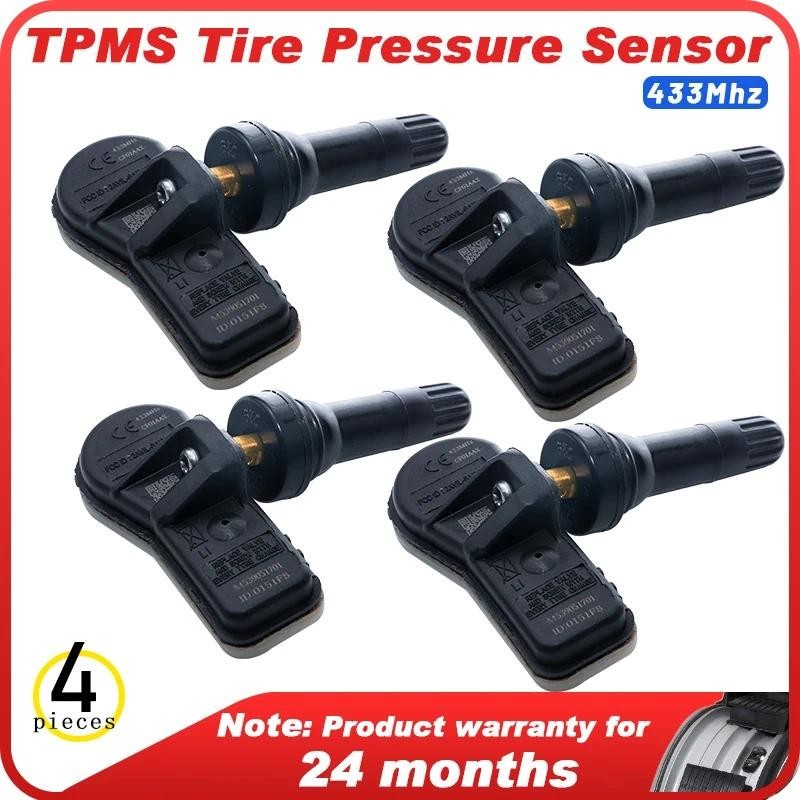 Sensor De Pressão Dos Pneus 4PCS Para Smart Fortwo 2014-2020 Forfour 2005 A4539051701 40700-1628R TPMS 433MHz Dacia Dokk