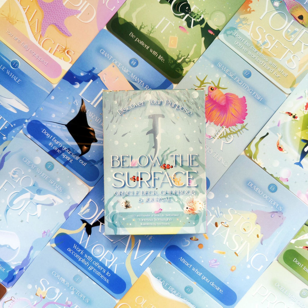 Novo baralho de cartas Under the Surface Oracle, com 60 cartas, para jogos de tabuleiro e entretenimento familiar, brinq