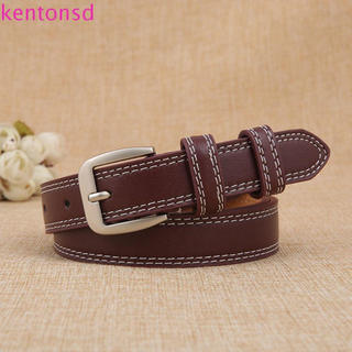 Cinto feminino KENTONSD, em couro, com fivela quadrada e detalhes decorativos em estilo coreano, modelo IRUJ.