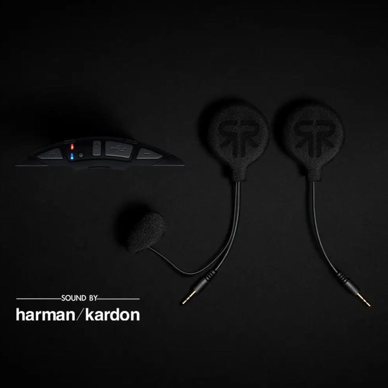 Ruroc Ronin capacete Shockwave Original fábrica motocicleta fone de ouvido Bluetooth Harman Carden produção conjunta H
