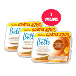 kit cera Depil Bella Própolis com Mel 1kg 3UND