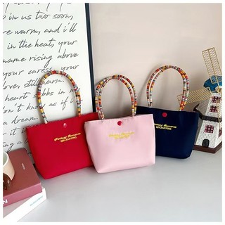 Nova bolsa de lona de grande capacidade simples dos desenhos animados bonito bolsa moda estudante bolsa de ombro