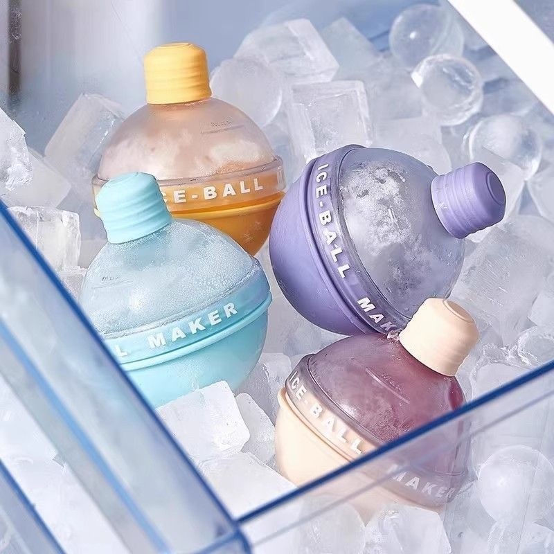 Lâmpada bola de gelo molde bola de grau alimentício Silicone bandeja de gelo doméstico caixa de gelo congelado cubo de g