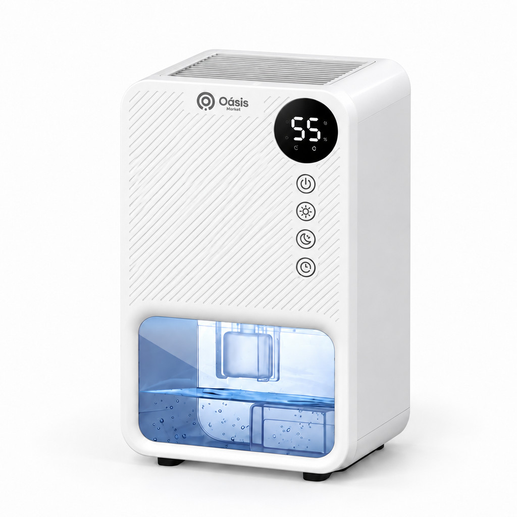 Desumidificador de Ar Elétrico Portátil Antimofo 1100ml Bivolt Baixo Ruído para Quarto e Ambientes OIH-5631