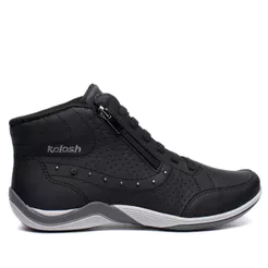 Tênis Feminino Kolosh Cano Alto Botinha Napa Preto