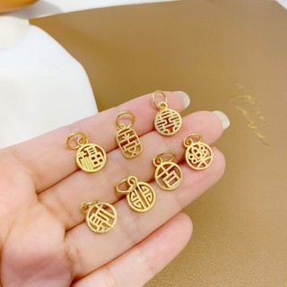 Vietnam areia ouro pingente feminino Fu personagem diy Material artesanal pulseira pingente acessórios Xiaofu marca Xile