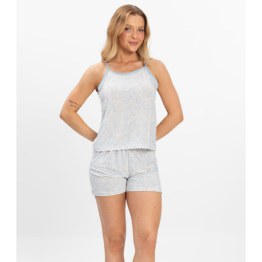 Short Doll Curto Feminino De Liganete Bella Ana Bege