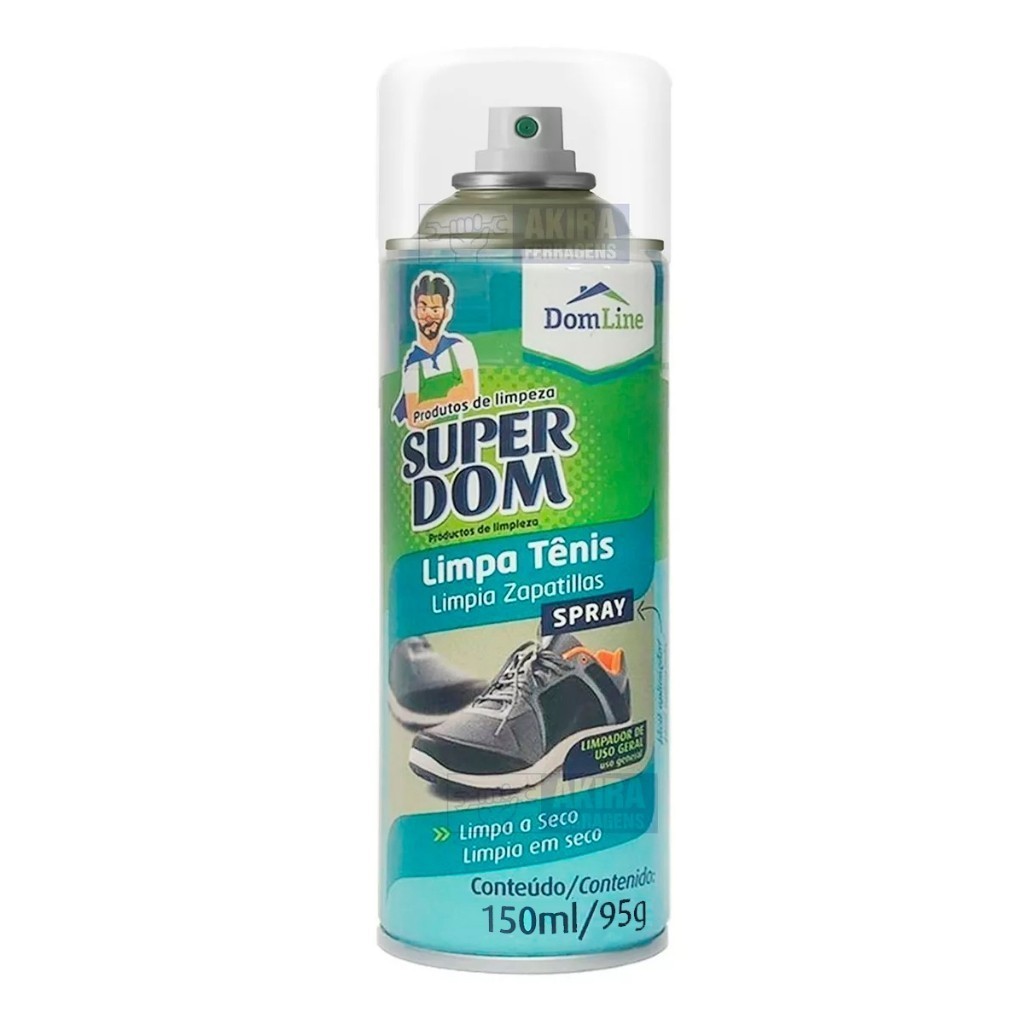 Spray Limpa Tenis Domline Seco Tecido Couro Desengraxante