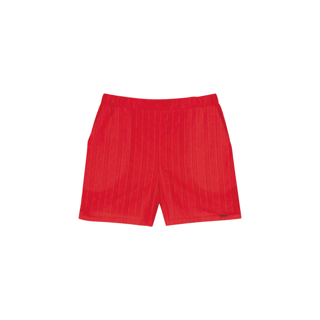 Short Feminino Texturizado Com Forro Marialícia Vermelho · foto 2