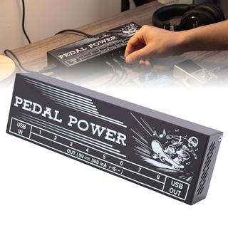 Fonte de alimentação para pedal de guitarra 8 saídas DC 300mA isoladas com proteção contra curto-circuito e recuperação