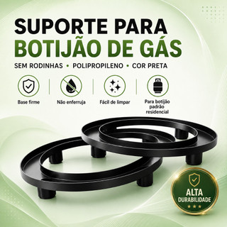 SUPORTE BASE PARA BOTIJÃO DE GÁS RESISTENTE COM PEZINHO COZINHA UTENSILIO DOMÉSTICO