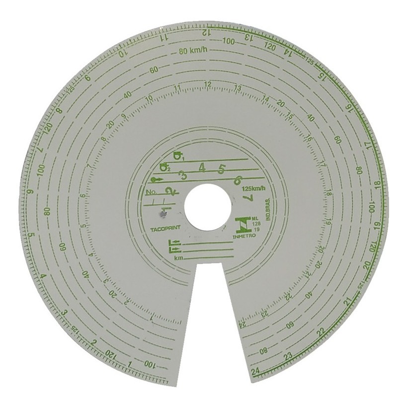 DISCO DE TACOGRAFO DIARIO 125KM TACOPRINT 2TJ957040 em Oferta na Shopee