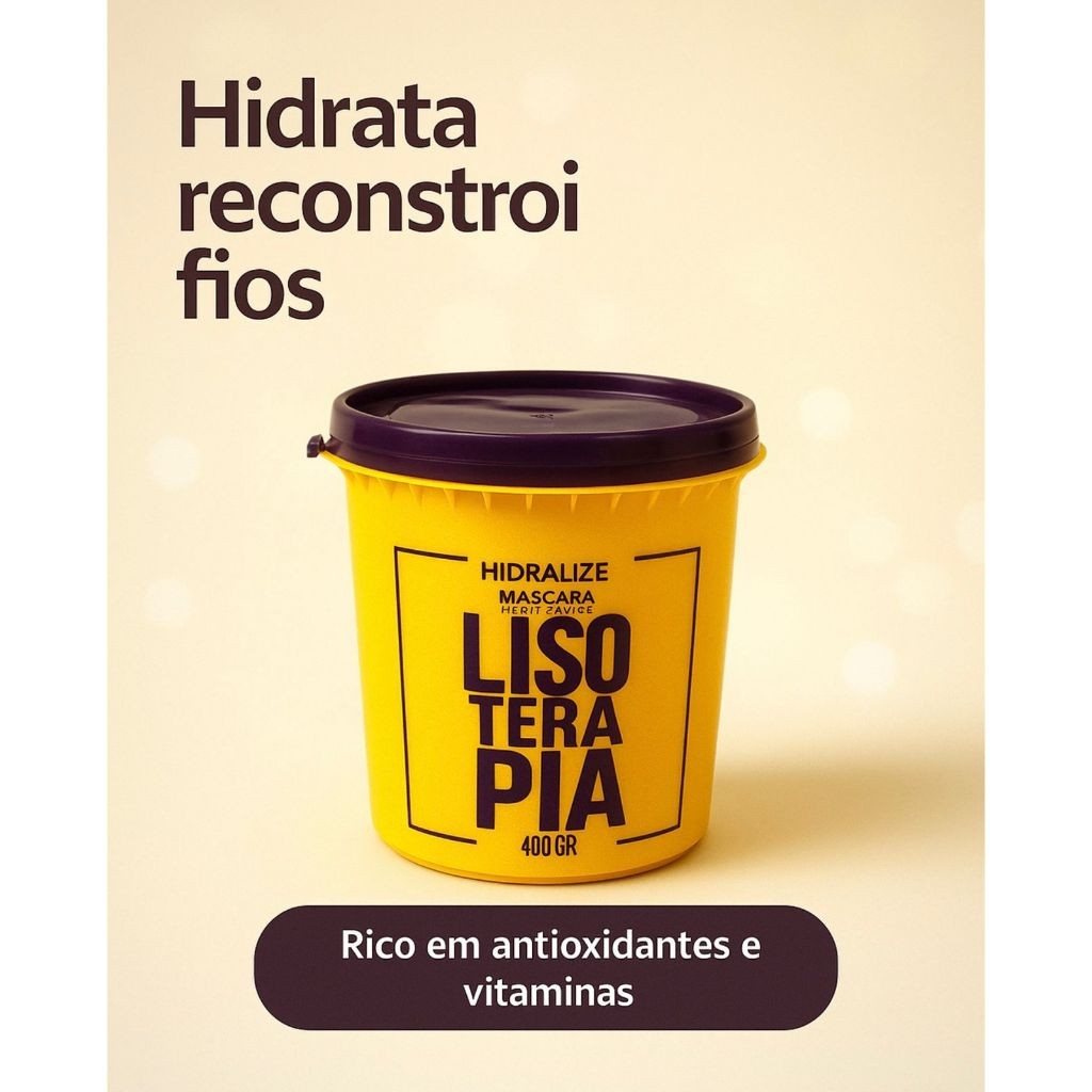 Kit Lisoterapia Botox 400Gr + Shampoo Anti Resíduio 500ml  Liso Imediato Desmaia volume Efeito Progressiva