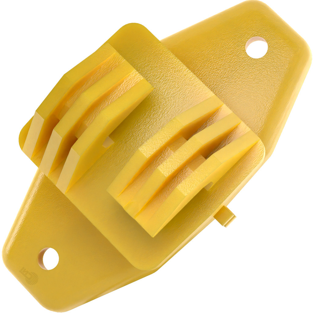 500un Isolador W Econômico 63mm Cerca Elétrica Anti-UV Alta Resistência Amarelo Uso Rural Rural