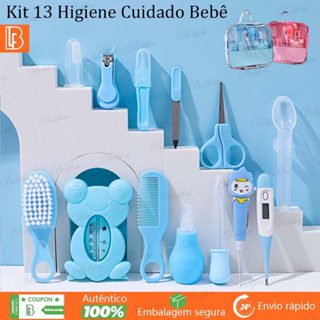 Kit Bebê Cuidados de Higiene 13 Itens Recém Nascido Unissex Escova Pente Tesoura Unha Completo Presente Perfeito em Oferta na Shopee