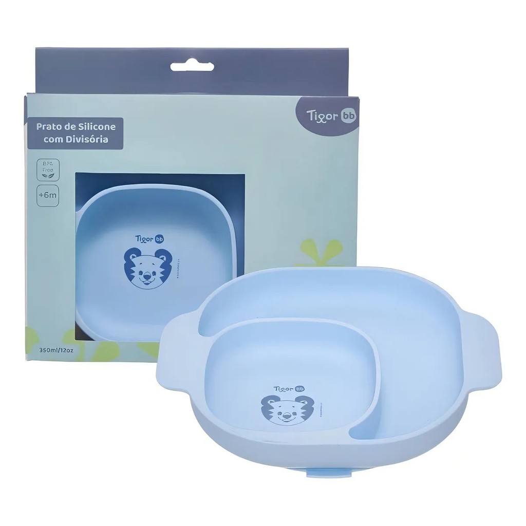 PRATO SILICONE COM DIVISORIA TIGOR T. TIGOR