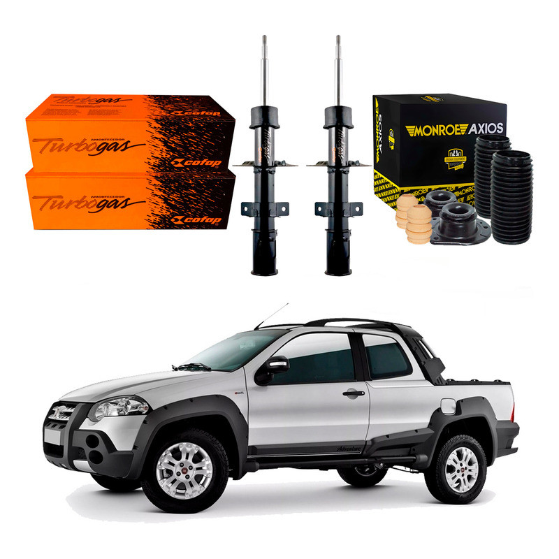 Kit Amortecedor Dianteiro. Strada Adventure 1.8 2008 A 2019 em Oferta na Shopee