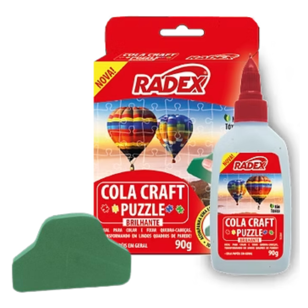 Cola Craft Puzzle Quebra Cabeça Brilhante 90g Radex