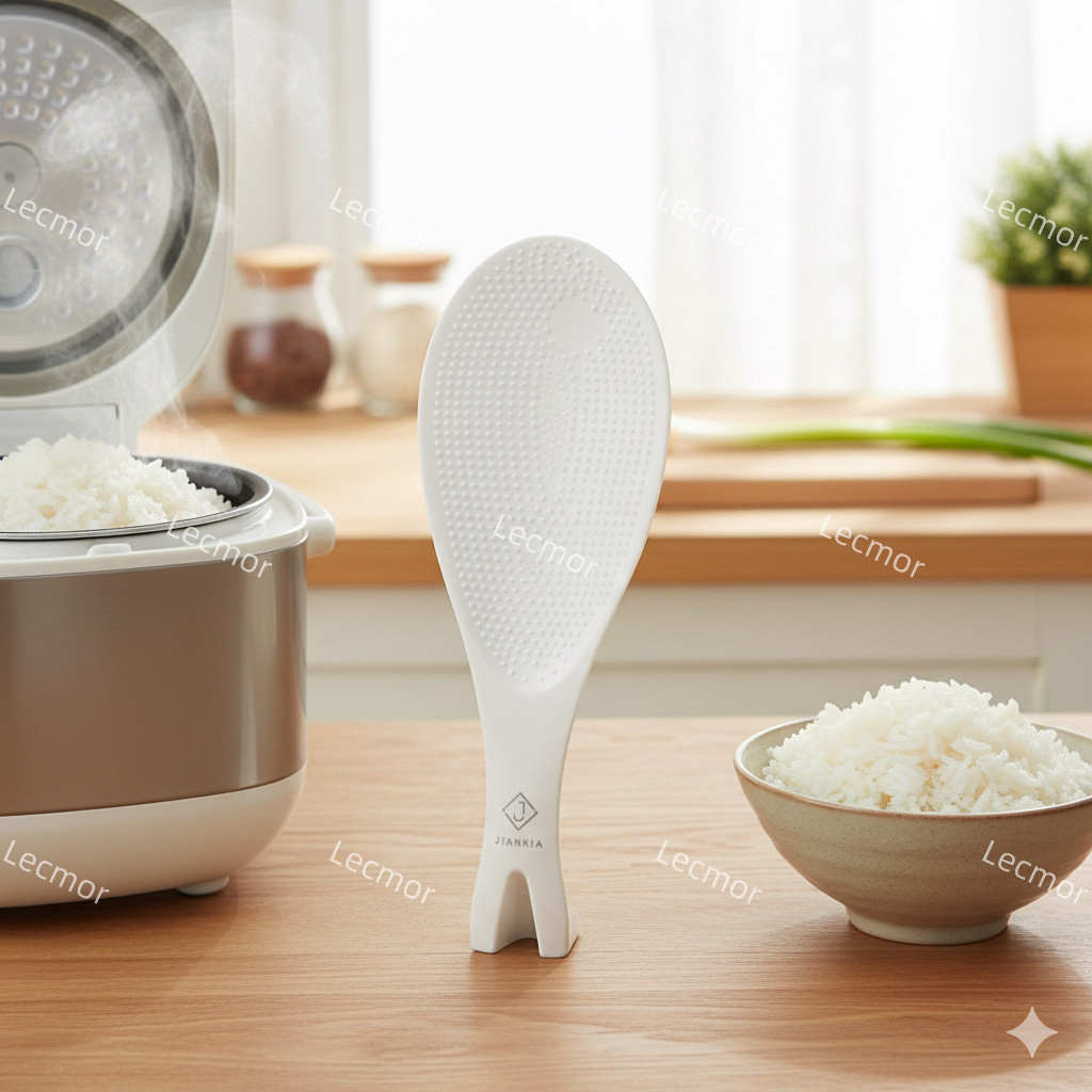 Colher Pá de Arroz Antiaderente com Base Autossustentável Não Gruda Arroz em Oferta na Shopee