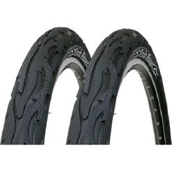Par de Pneus Kenda Flame Slick Aro 26 x 2.125 K1008A Preto