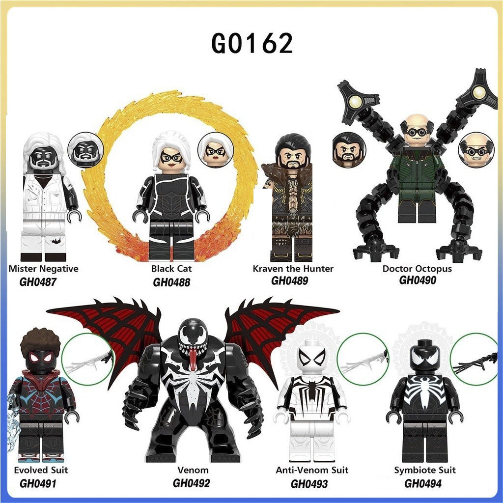 Presentes Para Crianças Blocos De Construção Brinquedos Super-Heróis Série Veneno Figuras Modelo