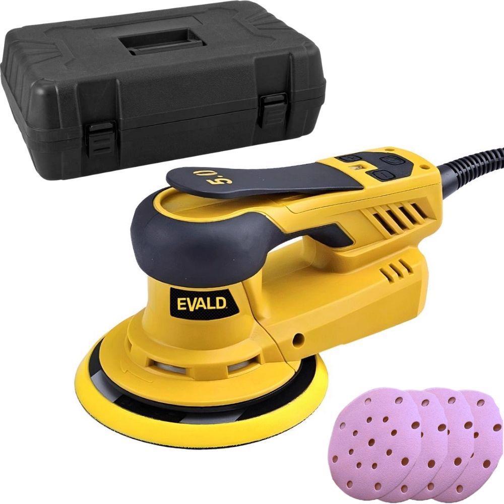 Lixadeira Roto Orbital 6 POL Brushless 350W com Maleta e Kit de Lixas ELO-350 EVALD em Oferta na Shopee