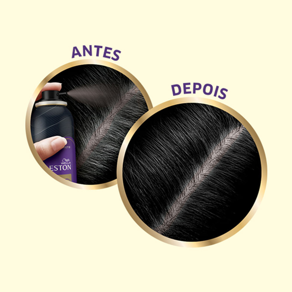 Detalhes do Koleston Retoque Instantâneo Preto Spray 100ml